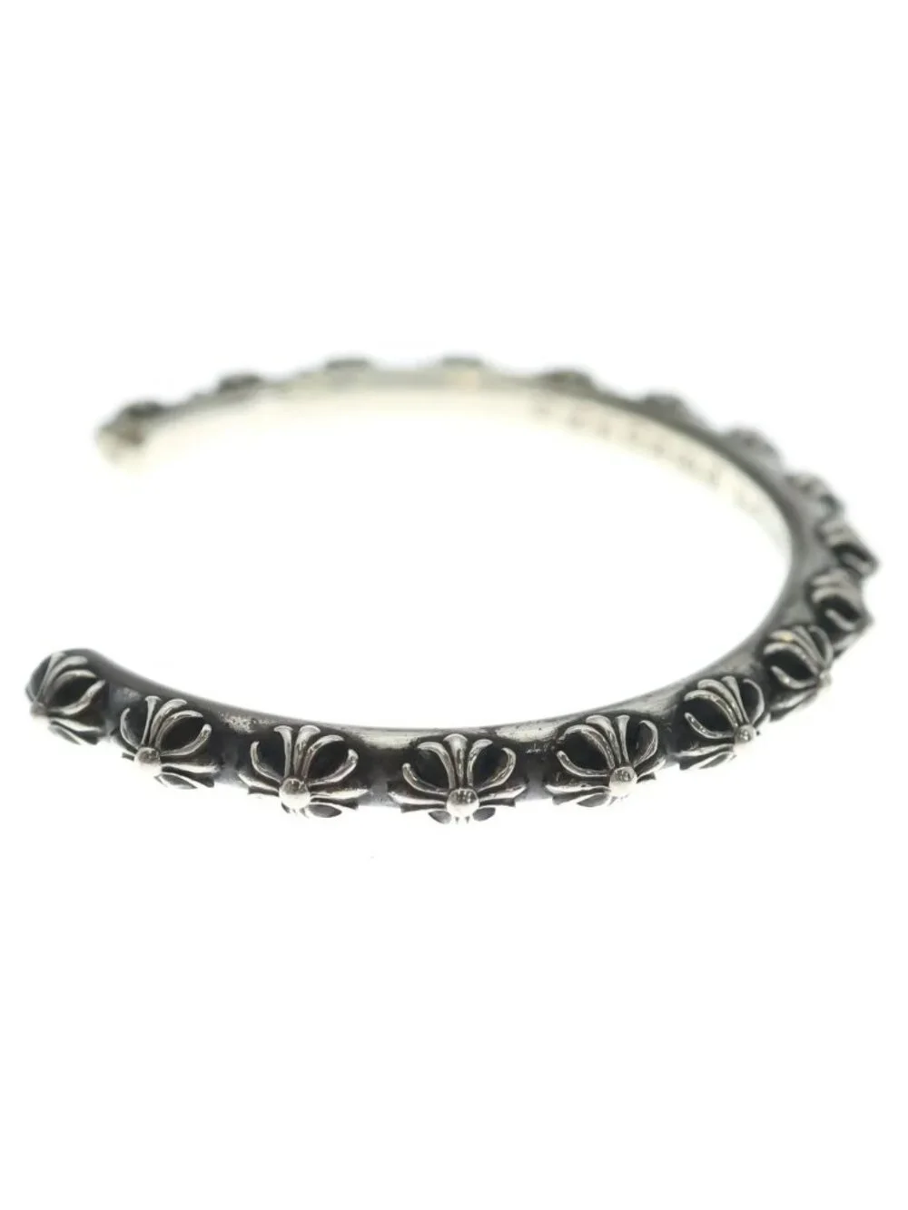 Chrome Hearts Bangle Cross Band Bracelet Silver